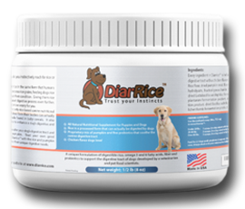 photo of DiarRice a probiotic for dog diarrhea