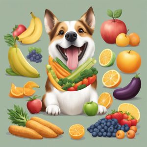 dog with fibrous foods